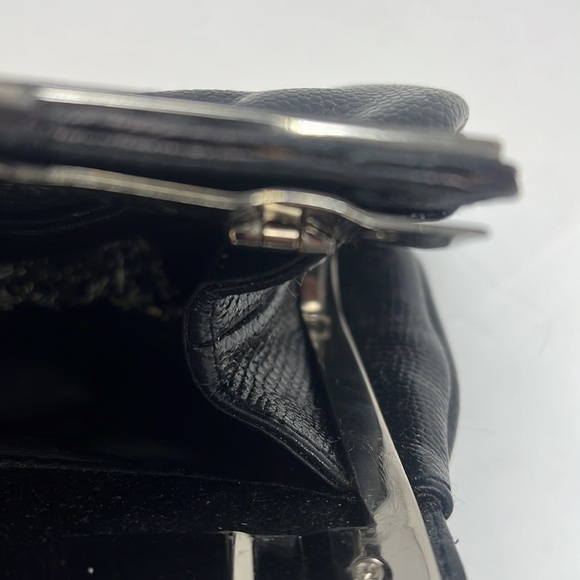 Leather Evening Shoulder Bag Clutch Bag - Picture 13 of 14